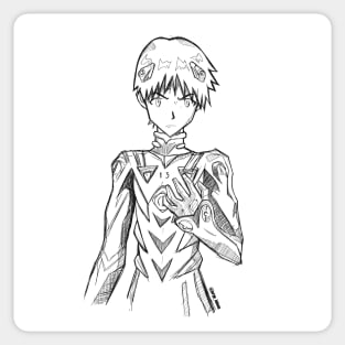 shinji ikari eva 001 Sticker